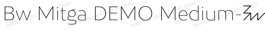 Bw Mitga DEMO Medium字体转换